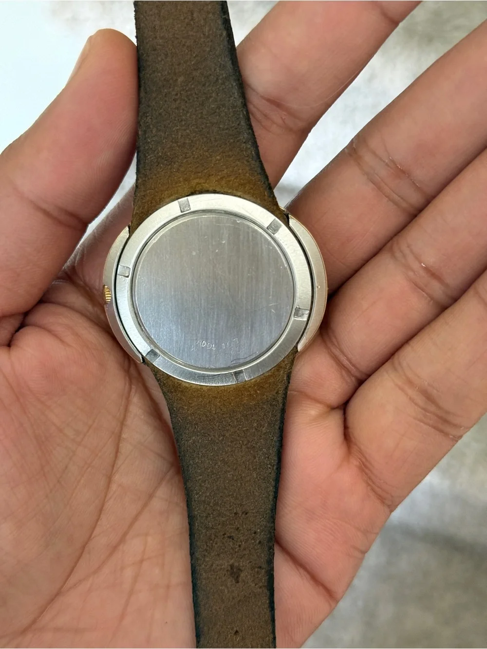 OMEGA GENEVE DYNAMIC  vintage classic chocolate gold dial AUTOMATIC DATE Watch